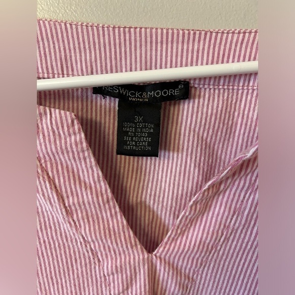 Preswick and Moore ruffle sleeve striped blouse - Picture 3 of 4